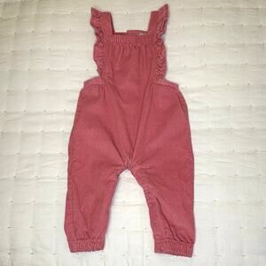 Carter's Just For You Corduroy Bib Overalls Girls 6M | Pink Pants